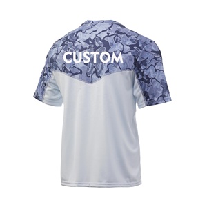 Maillot de pêche personnalisé par sublimation, performance sublimée, protection UV 50+, t-shirt en polyester à manches courtes, chemises de pêche - Product Image 6