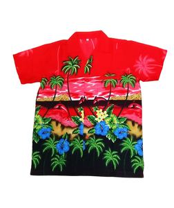 เสื้อเชิ้ตแขนสั้นสำหรับผู้ชาย,เสื้อฮาวายพิมพ์ลายต้นปาล์มสำหรับปาร์ตี้ชายหาด - Product Image 1