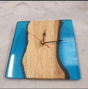 <b>Modern</b> Abstract Resin Wood <b>Wall</b> <b>Clock</b> with Antique Style Design for Home Decor - Product Image 3