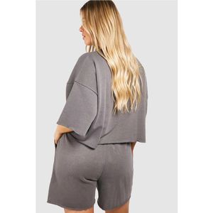 Conjunto Deportivo de Alta Elasticidad para Mujer, Camiseta de Gimnasio y Pantalones Cortos de Ciclismo, 2 Piezas, Corte Ajustado, Ropa Deportiva para Damas 2026 - Product Image 5