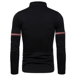 Camisetas polo de manga larga para hombre, 100% algodón de alta calidad, con impresión personalizada y logotipo bordado. - Product Image 4