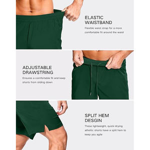 Shorts de sport à séchage rapide pour hommes, respirants, légers, extensibles, pour la course à pied et l'entraînement en salle de sport - Product Image 2