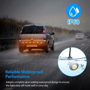 Set di 3 Lampadine LED Ambra a Occhio d'Aquila 12V 18MM Impermeabili, Luci DRL, Fendinebbia, Luci Posteriori, Luci per Griglia Anteriore e Paraurti, Luci di Retromarcia per Moto - Product Image 4