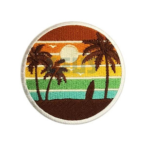 Parche Bordado Adhesivo de Borde Merrow de Color Sólido, Diseño Más Reciente, Más Vendido, Bajo MOQ - Product Image 2