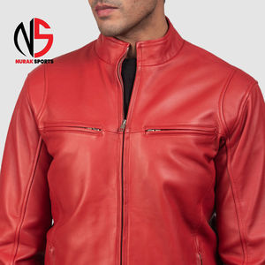 Chaqueta de Cuero de Primera Calidad para Hombre, Estilo Moderno, con Cuero Vacuno 100% Original, Servicio OEM, Personalizada 2026 - Product Image 6
