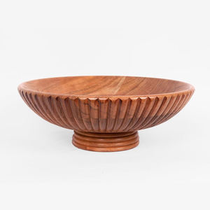 Tazón de Madera Ecológico Más Vendido, Acabado Natural Clásico, Estilo Americano, para Ensaladas, Frutas, Pan, Palomitas, Pasta, Fiestas y Cenas - Product Image 1