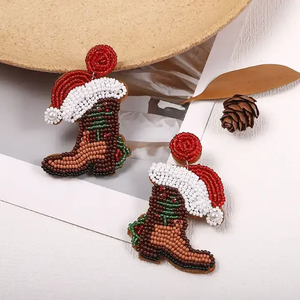 Pendientes Clásicos Hechos a Mano para Mujer, Ligeros, de Algodón, con Cuentas, Diseño Étnico de Mariposa, Joyería con Cuentas de Semillas, 220 Cristales, Accesorios - Product Image 5