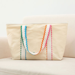 Sac de courses promotionnel personnalisé avec logo, réglable, résistant à l'eau, en polyester durable, écologique, pour usage extérieur, imprimé numériquement, tendance - Product Image 3