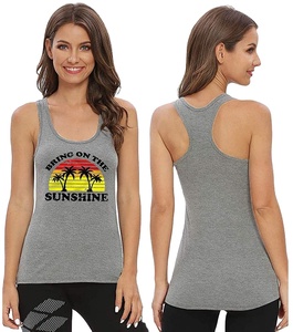 Débardeur imprimé pour femmes, matière douce, sublimation, à bas prix, qualité supérieure, Logo personnalisé, tasses, vente en gros - Product Image 1
