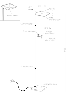 Lámpara LED Metálica 3000K (Blanco Cálido) Lumetal IP20 230V con Dimmer, para Interiores, Alto CRI 80, Garantía de 1 Año, Alto Brillo - Product Image 4