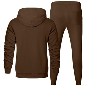 2025 New Stylish Plain Fleece Cotton Tracksuit Wholesale Custom Color <b>Clothing</b> Sports Workout tracksuit for man, 100% cotton - Product Image 5