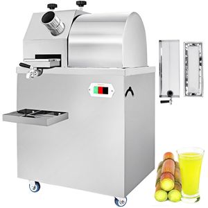 Commercial Sugarcane <b>Juice</b> <b>Extractor</b> Electric 3-Roller Press 304 Stainless Steel 660lb/h Output for Sugarcane Press Use - Product Image 1