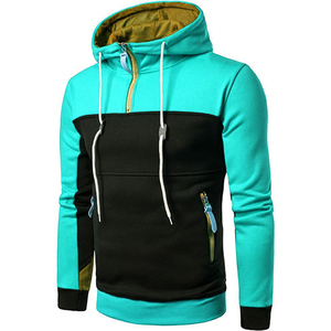 <b>Men's</b> Hoodie 3/4 <b>top</b> quarter zipper Sweatshirt Casual Basic Essential direct Factory sale <b>men</b> <b>Cropped</b> thicken Pullover Hoodie - Product Image 4