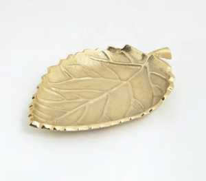 Plateau à Bijoux en Métal Doré Antique en Forme de Feuille d'Érable, Support de Clés de Table, Assiette d'Appoint, Petit Organisateur de Coiffeuse – Vente en Gros - Product Image 5
