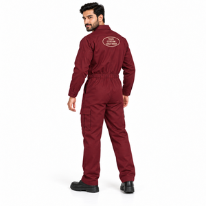 Combinaison de travail FR en coton et polyester pour le personnel industriel, avec options de personnalisation du logo et de la marque - Product Image 3
