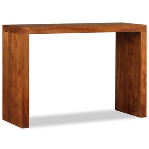 Mesa consola de madera de acacia maciza marrón de durabilidad media - Product Image 2