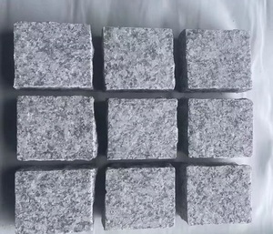 Granite Cobble Cube <b>Stones</b> 10x10 cm Grey Natural Blocks for Driveway Pathway Garden Outdoor <b>Landscaping</b> Flooring Paving Tiles - Product Image 1