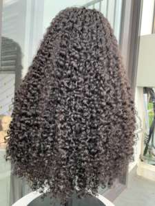 De 8 pulgadas a 32 pulgadas, pelucas rizadas, cabello humano vietnamita, peluca con malla frontal, pelucas de encaje Remy Natural - Product Image 3