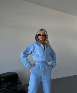 Custom Luxury Heavyweight Cotton Hooded Tracksuit Unisex Premium Casual Fitness Jogging Set Wholesale Clothing Supplier - Product Image 1