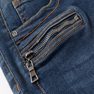 Pantalon en jean décontracté pour homme à séchage rapide, grande taille, style streetwear hip-hop ample, design décontracté avec mélange extensible - Product Image 6