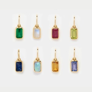 Natural Crystal Quartz Faceted Rectangle Pendant Charm Gold Plated Sterling Silver Bail Handmade Polished Gemstone Jewelry - Product Image 3