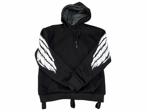 Reflective Angelic Print Polyester/Cotton 320g Breathable Unisex Motorcycle Hoodie CE Approved Removable <b>Protectors</b> Riding - Product Image 3