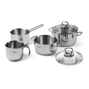Set di Pentole Excelsa Jazz Cook in Acciaio, 6 Pezzi, Set da Cucina in Acciaio Inossidabile Argento per Uso Domestico - Product Image 1