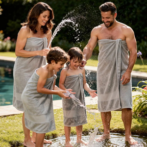 Toalla de Baño de Bambú Tejida Premium, Orgánica, Ecológica, Suave, Cómoda, Altamente Absorbente, de Secado Rápido y Duradera para el Hogar y el Baño - Product Image 1