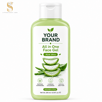 Gel Facial Puro de Aloe Vera Orgánico Herbal al por Mayor de Marca Privada, Lavanda, Iluminador, Reparador de la Piel, Calmante e Hidratante Profundo