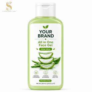 Gel Facial Puro de Aloe Vera Orgánico Herbal al por Mayor de Marca Privada, Lavanda, Reparación de la Piel, Calmante, Hidratación Profunda, Iluminador, Todo en Uno - Product Image 2