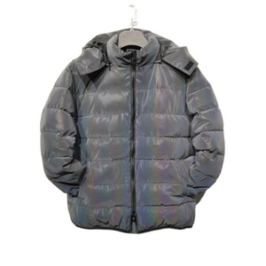 Chaqueta Acolchada con Capucha para Hombre, de Piel de Oveja y Algodón, Cortavientos, con Cierre de Cremallera, Cuello Alto, Abrigo Casual de Invierno, Color Sólido - Product Image 1