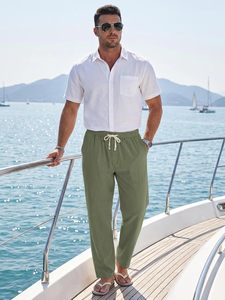 Pantalones Chinos Casuales de Algodón 100% para Hombre, Corte Slim Fit, Cómodos, Transpirables, para Uso Diario, Estilo Business Casual, Personalizables - Product Image 3
