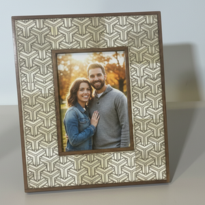 Luxury Bone Inlay Photo <b>Frame</b> <b>4x6</b> Inch Handcrafted |Premium Decorative Picture <b>Frame</b> for Tabletop Office Desk Home Decor Gifting - Product Image 2