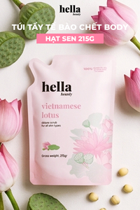Gommage corporel de haute qualité aux graines de lotus du Vietnam, exfoliant pour adultes Hella Beauty, graines de lotus 150g, café brun foncé - Product Image 5