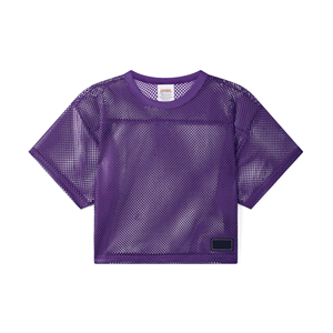 White Mesh Crew Neck Short Sleeve <b>T</b>-<b>Shirt</b> Unisex Loose Fit Breathable Summer Top Solid Color Pullover Sportswear - Product Image 6