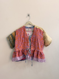 Lote surtido de blusas tribales vintage Kantha hechas a mano para mujer, estilo hippie. - Product Image 1