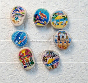 Aimant de réfrigérateur personnalisé en polyrésine imprimé en 3D en forme de plage, souvenir de diplôme avec forte force magnétique - Product Image 5