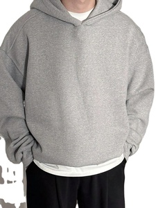 Sweat-shirt à capuche zippé pour homme Cu Men's, bleu marine, manches classiques, logo brodé sur le devant, couleur unie, respirant, en polaire lavée - Product Image 5