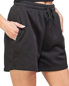 Shorts décontractés en tricot à rayures taille mi-haute pour femme, nouvelle collection, avec logo personnalisé, par le fabricant - Product Image 2