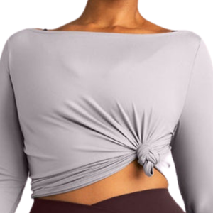 Womens Soft <b>Slash</b> Neck Long Sleeve <b>Top</b> Relaxed Fit Stretch Casual Shirt Lightweight Comfortable Breathable Everyday Fashion - Product Image 3
