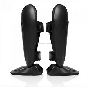 BURAQ MMA SPORTS - Espinilleras y Protectores de Muay Thai con Cuero PU para MMA y Boxeo, Protección Básica - Product Image 2