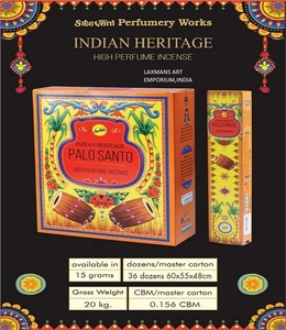 Nuevas Varillas de Incienso Enrolladas a Mano Marca Sreevani, Populares, 15 Gr. Paquete al por Mayor de Varillas de Incienso Heritage de la India - Product Image 4