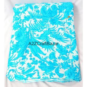 Tissu indien imprimé au bloc, tissé à la main, 100 % coton - Séchage rapide, respirant, écologique, léger pour femmes et filles, idéal pour l'été - Product Image 5