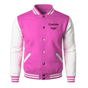 <b>Men</b> Varsity <b>Jacket</b> Mandarin Collar Front Logo 100% Cotton Canvas Eco-Friendly Breathable Seamless Fusing <b>Long</b> Sleeve Quilted - Product Image 3