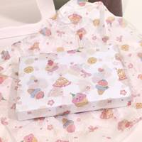 Papier de soie en pâte de bois vierge enduit de PE, écologique, imprimé avec logo personnalisé, pour emballage de vêtements et de cadeaux, avec autocollants