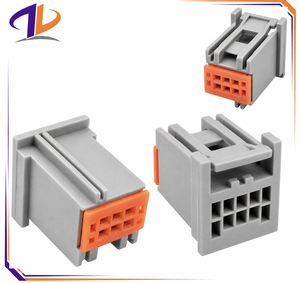 Connecteur de faisceau de câbles automobile 30700-1060 compatible 6 broches mâle/femelle H-DAC 64, contact en cuivre, boîtier en nylon, 2,54 mm, gris - Product Image 1