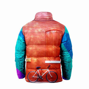 Custom Vintage 100% Polyester Satin <b>Baseball</b> <b>Bomber</b> <b>Jacket</b> with Stand Collar Zipper Closure Front Logo Winter Washed Techniques - Product Image 4