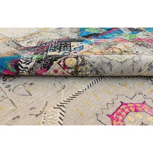 Alfombra de Lana Anudada a Mano con Diseño de Medallón Audaz, Pelo Corto, Tamaño Personalizado para Sala de Estar, Dormitorio, Comedor - Product Image 3