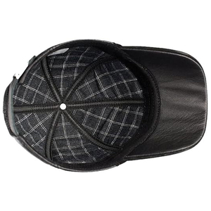 Top Fashion Custom Oem Service New Design Quick Dry Breathable Men Leather <b>Cap</b> Casual Wear Adult Size - Product Image 6