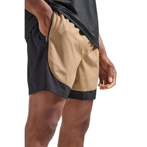 Pantalones Cortos Deportivos de Secado Rápido para Hombre, con Bloques de Color, Bolsillos, Cintura Elástica de Altura Media, Estilo Sólido, Tejido de Tela - Product Image 5